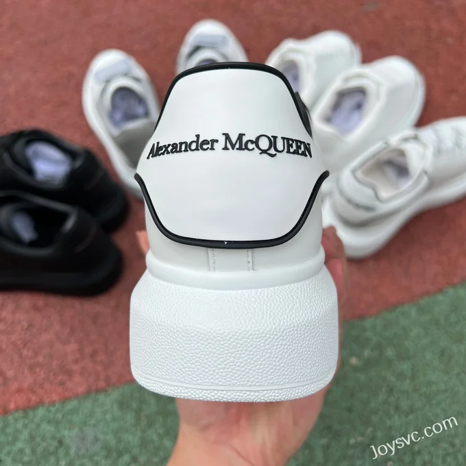 Alexander McQueen White Black Line Casual Sneakers