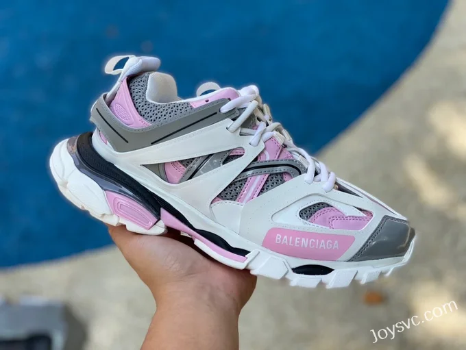 Balenciaga Triple S White Grey Pink Sneakers