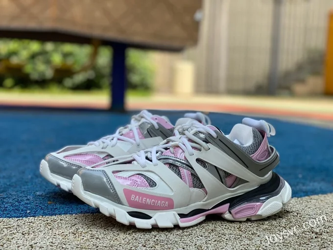 Balenciaga Triple S White Grey Pink Sneakers