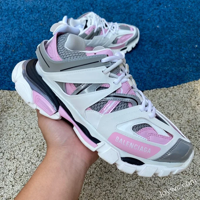 Balenciaga Triple S White Grey Pink Sneakers