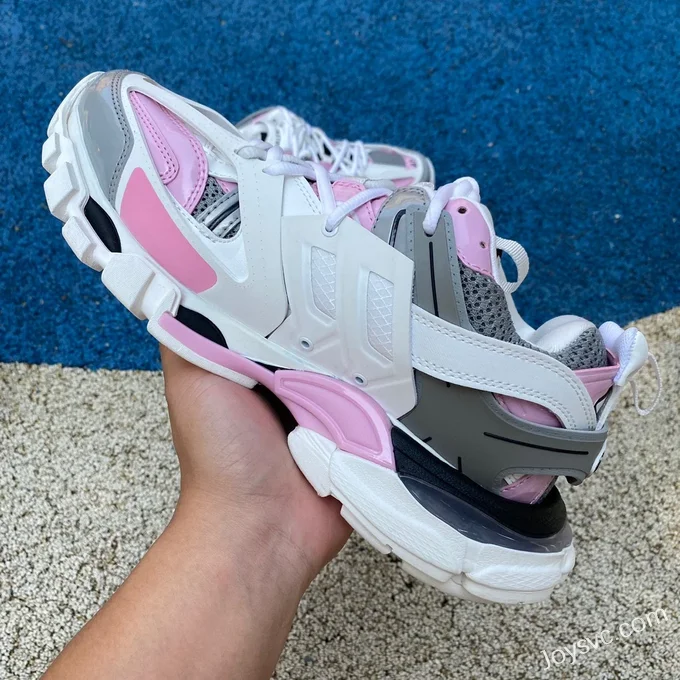 Balenciaga Triple S White Grey Pink Sneakers