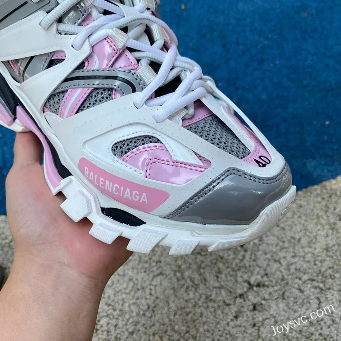 Balenciaga Triple S White Grey Pink Sneakers