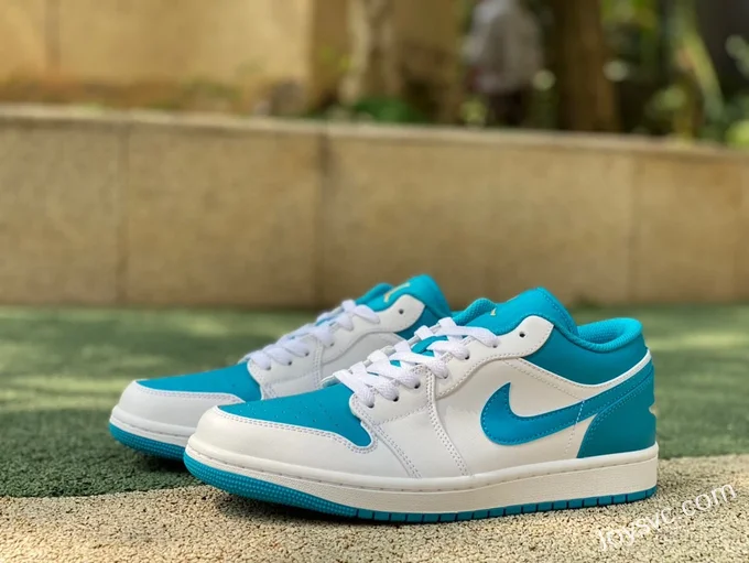 Air Jordan 1 Low 553558-174 Aquatone Retro