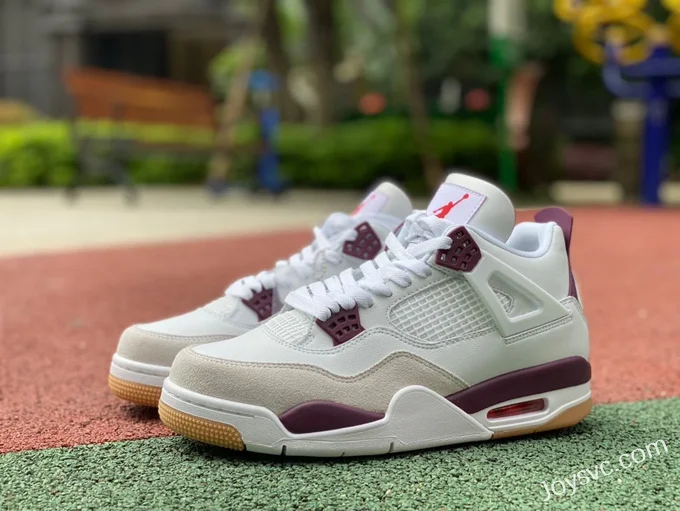 Nike SB x Air Jordan 4 DR5415-500 White Purple Red