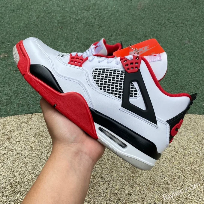 Air Jordan 4 DC7770-160 Black White Red