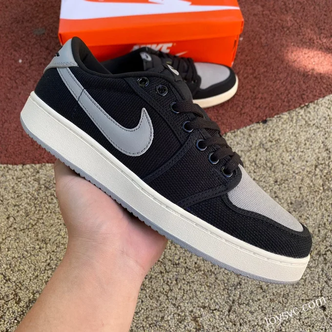 Air Jordan 1 Low DX4981-002 Black Grey Canvas Retro