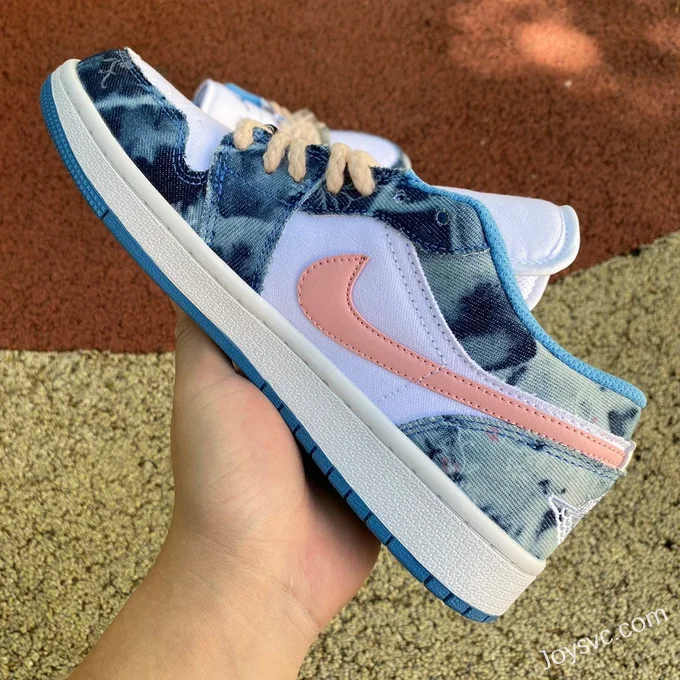 Air Jordan 1 Low DM8947-100 Denim Blue Pink Retro