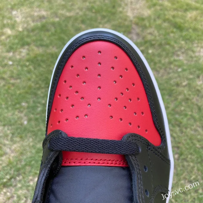 Air Jordan 1 Low 705329-001 Black Red Bred Retro