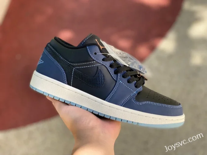 Air Jordan 1 Low FJ5478-010 Black Blue Retro