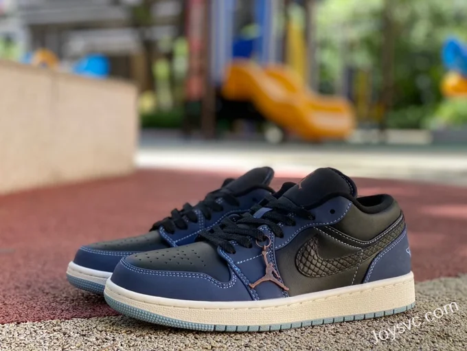 Air Jordan 1 Low FJ5478-010 Black Blue Retro