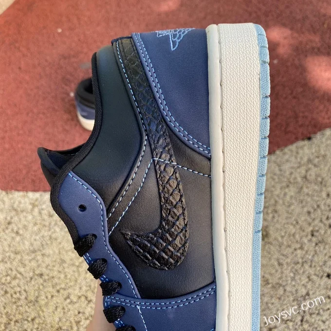 Air Jordan 1 Low FJ5478-010 Black Blue Retro