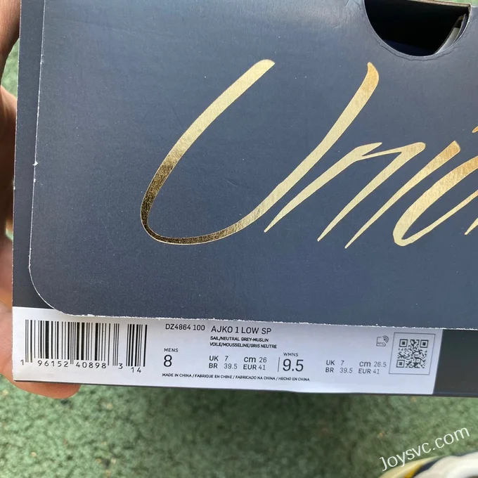 Union x Air Jordan 1 KO Sail DZ4864-100 White Grey Blue