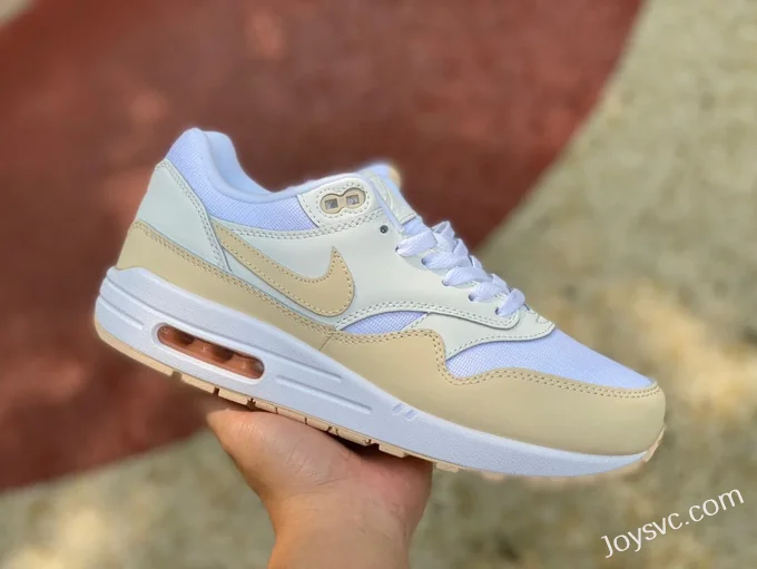 Nike Air Max 1 White Beige Yellow Retro Running Shoes FB5060-100