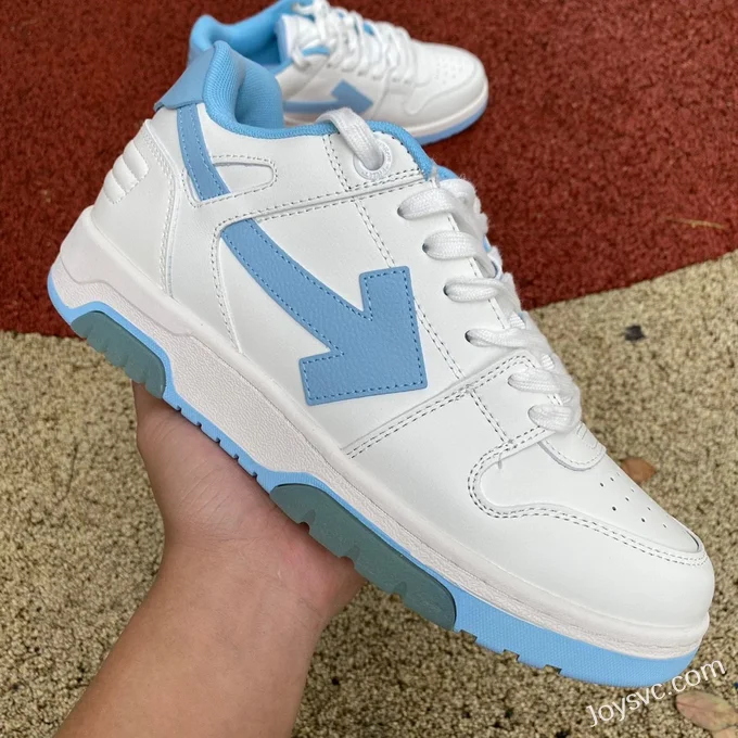 OFF-WHITE White Blue Arrow Pattern Sneakers