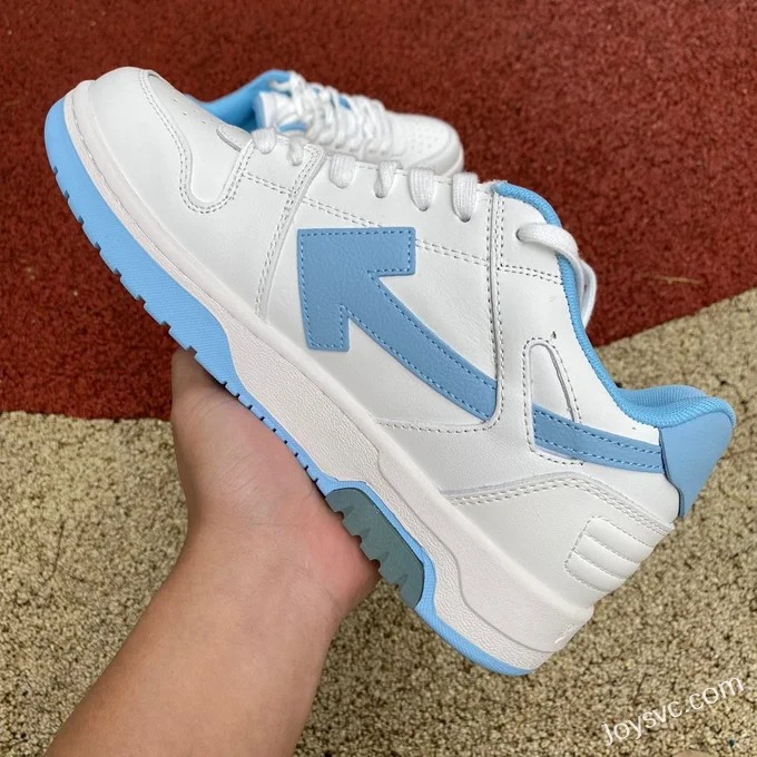 OFF-WHITE White Blue Arrow Pattern Sneakers