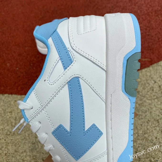 OFF-WHITE White Blue Arrow Pattern Sneakers