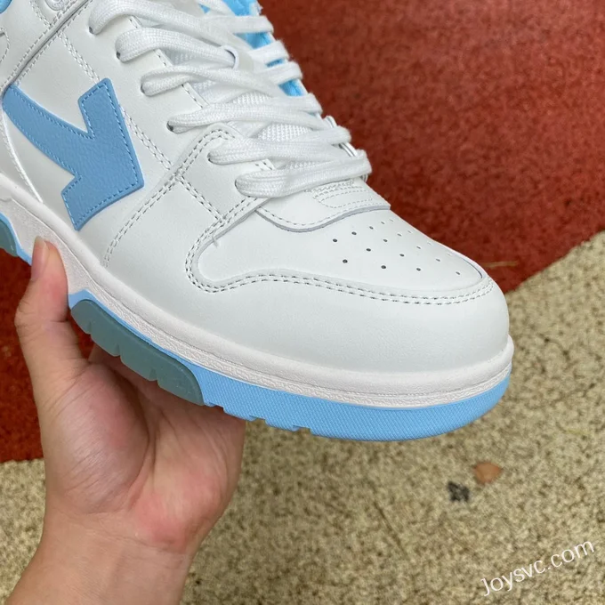 OFF-WHITE White Blue Arrow Pattern Sneakers