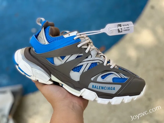 Balenciaga Triple S Grey White Blue Sneakers