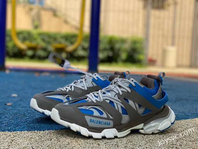 Balenciaga Triple S Grey White Blue Sneakers