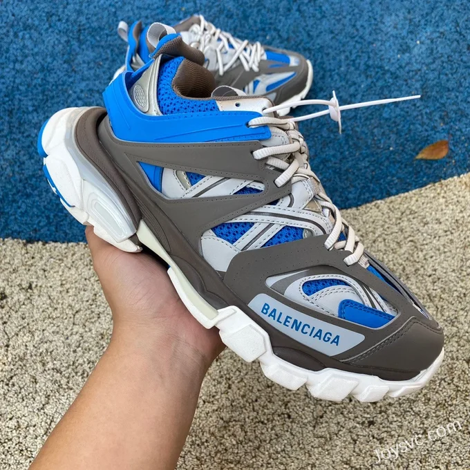 Balenciaga Triple S Grey White Blue Sneakers