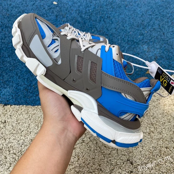 Balenciaga Triple S Grey White Blue Sneakers