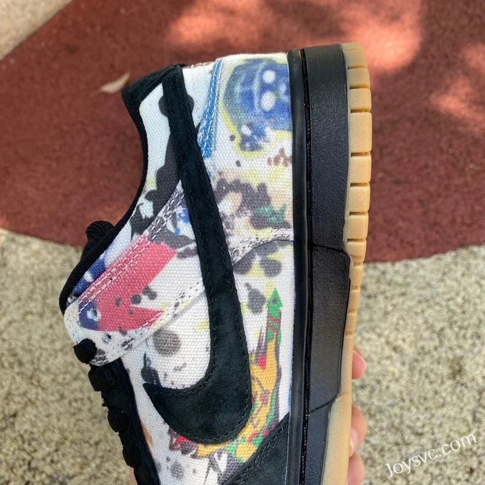 Supreme x Nike SB Dunk Low Black Graffiti Sneakers FD8778-001