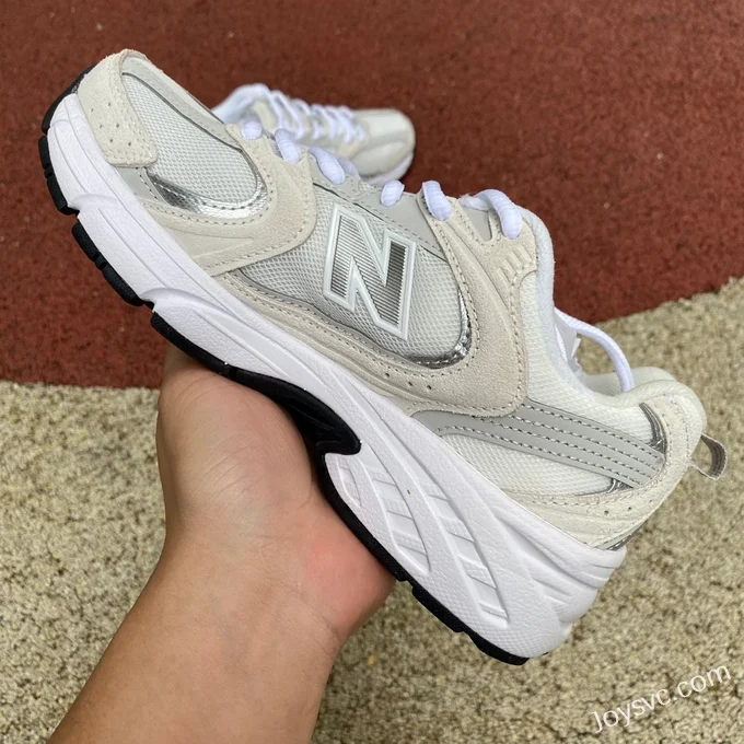 New Balance NB530 Beige Silver Retro Casual Shoes for Men & Women MR530CE