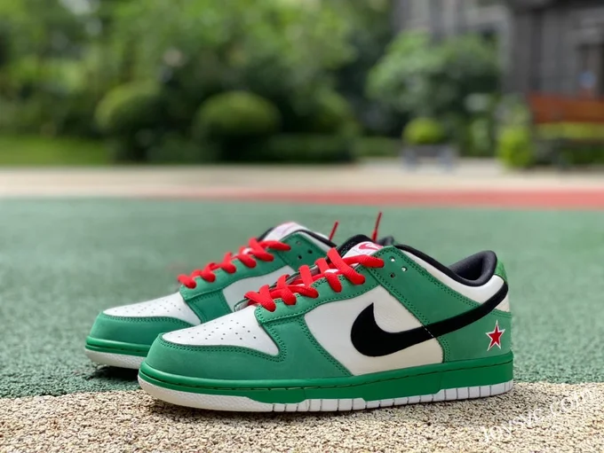 Nike Dunk SB Low Pro Heineken White Green 304292-302