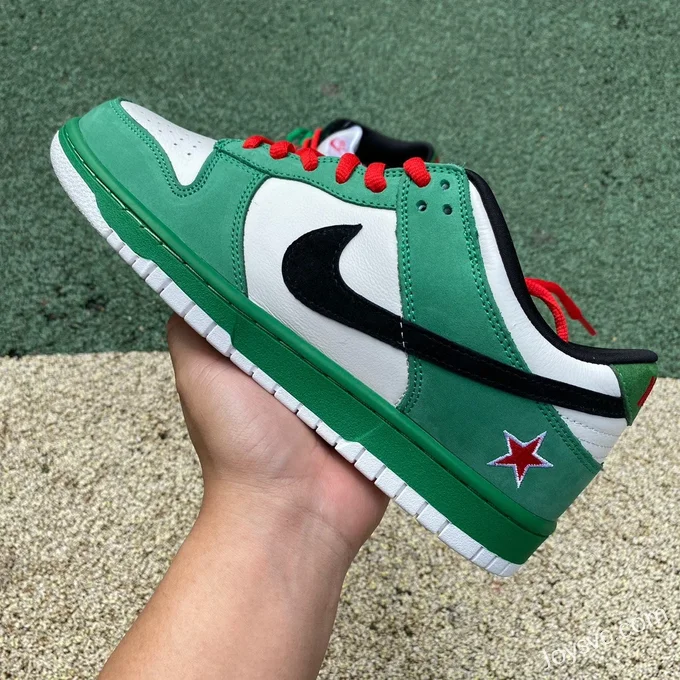 Nike Dunk SB Low Pro Heineken White Green 304292-302