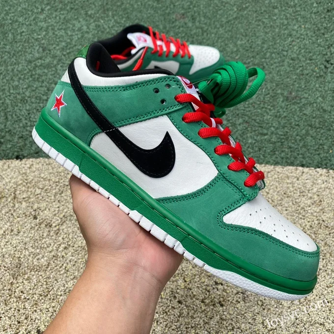 Nike Dunk SB Low Pro Heineken White Green 304292-302