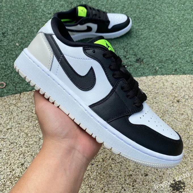 Air Jordan 1 Low Golf DD9315-108 White Black Pure Version