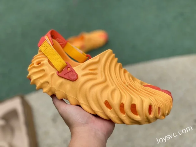 Salehe Bembury x Crocs Pollex Clog in Yellow and Orange