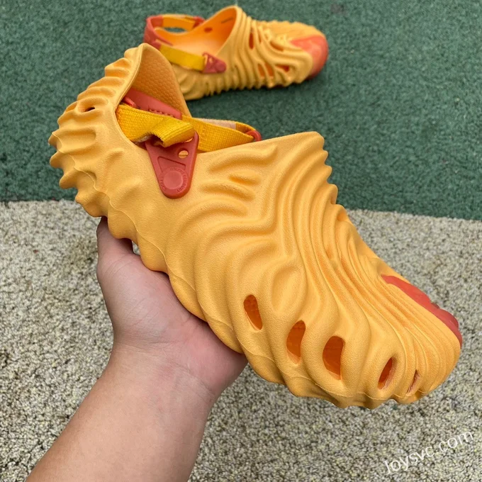 Salehe Bembury x Crocs Pollex Clog in Yellow and Orange