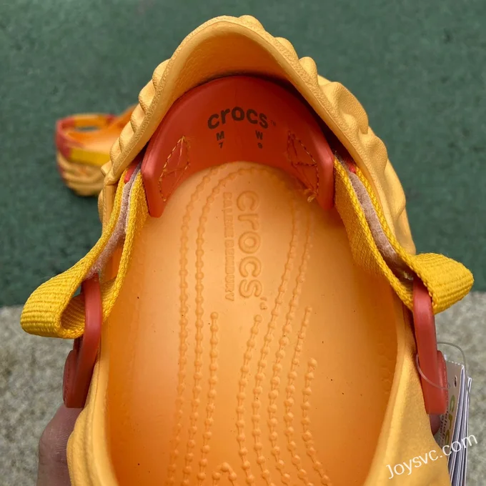 Salehe Bembury x Crocs Pollex Clog in Yellow and Orange