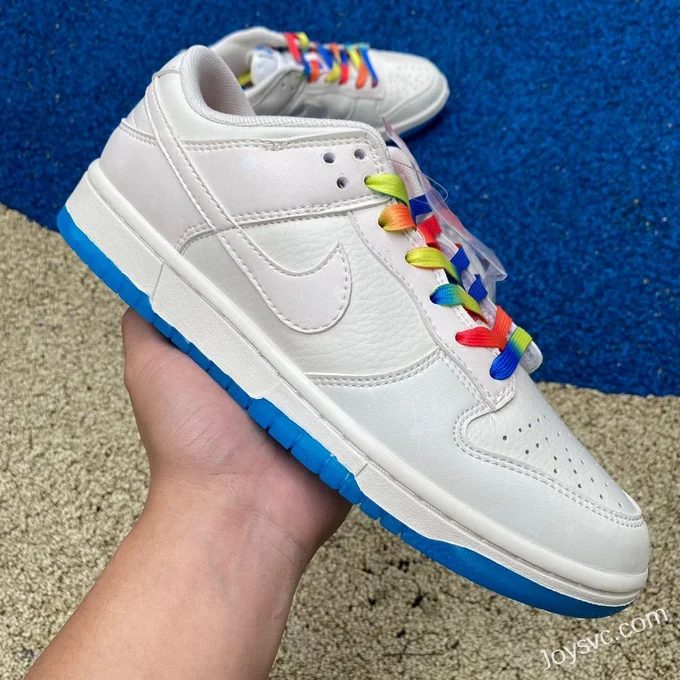 Custom Nike Dunk Low Thermal Imaging White Blue Retro Sneakers DD1391-112