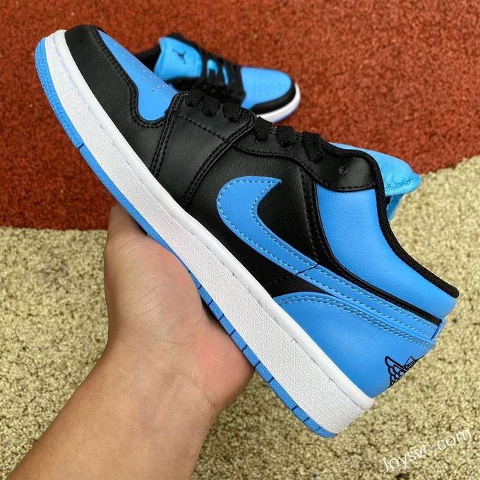 Air Jordan 1 Low 553560-041 Black Blue Retro