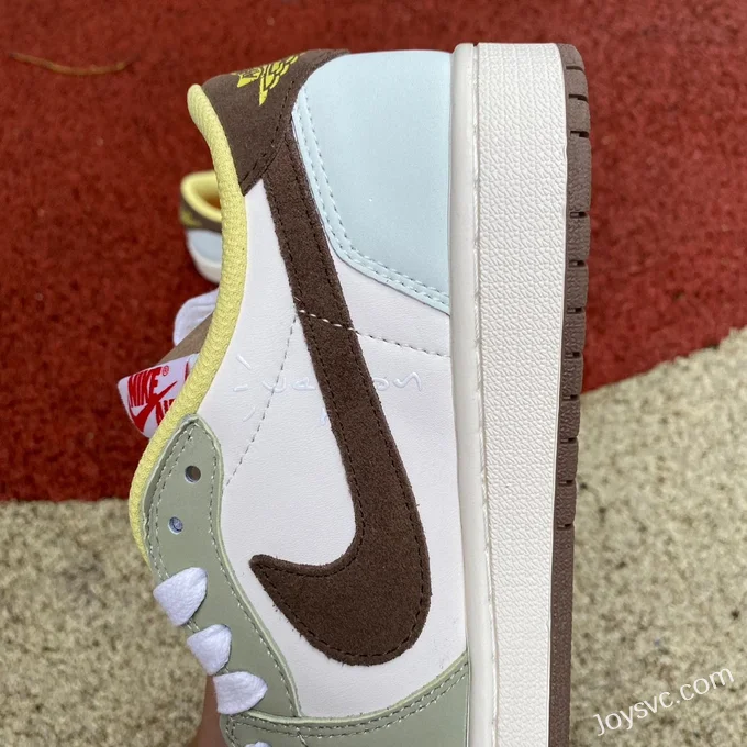 Travis Scott x Air Jordan 1 Low DM7866-140 Green Brown Reverse Swoosh