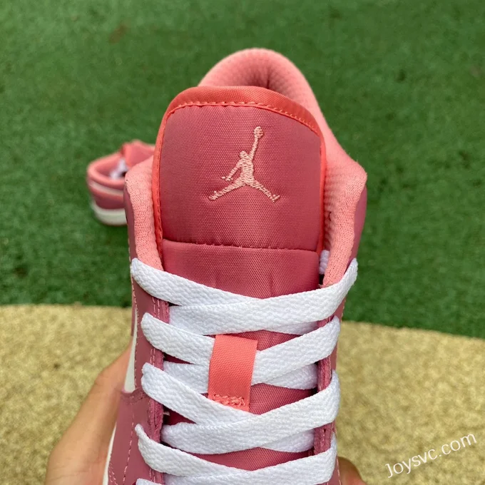 Air Jordan 1 Low 553560-616 White Pink Strawberry Bear Retro