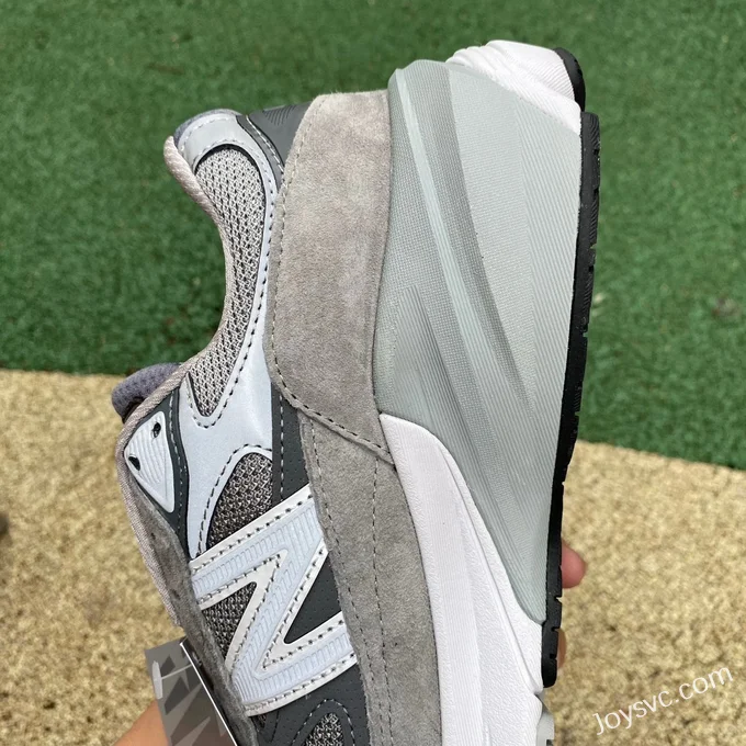 New Balance 990V6 White Grey Retro Running Shoes M990GL6