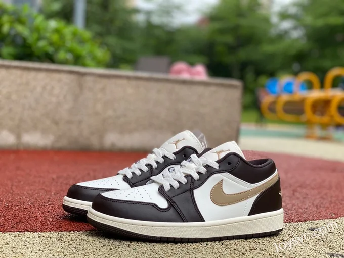 Air Jordan 1 Low DC0774-200 White Brown Mocha Retro