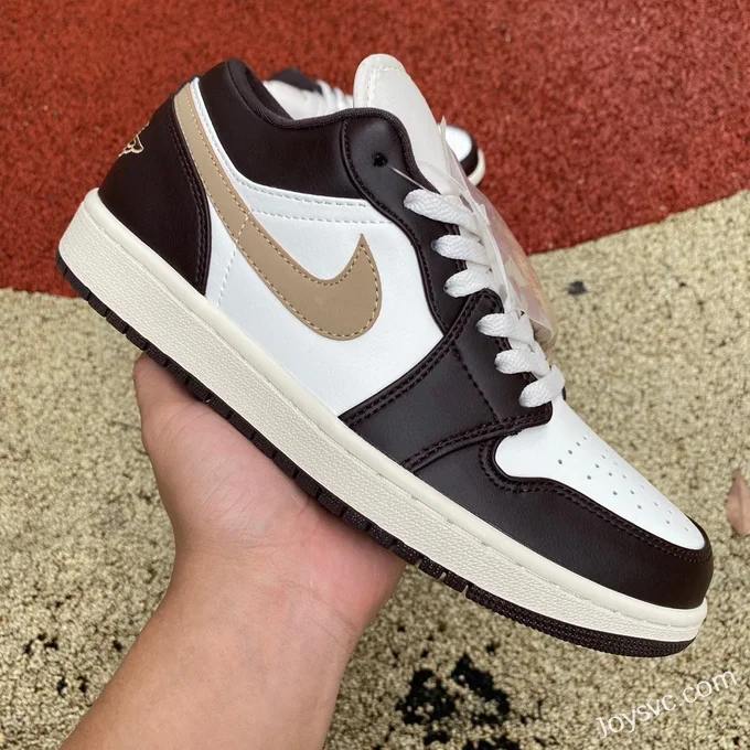 Air Jordan 1 Low DC0774-200 White Brown Mocha Retro