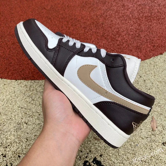 Air Jordan 1 Low DC0774-200 White Brown Mocha Retro