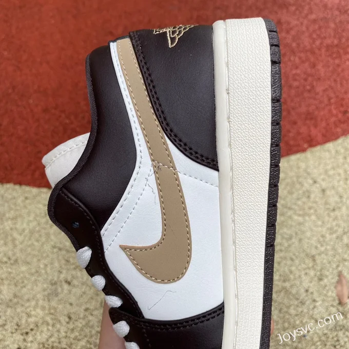 Air Jordan 1 Low DC0774-200 White Brown Mocha Retro