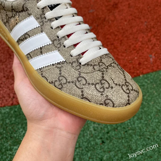 GUCCI x Adidas Originals Canvas Low-Top Lace-Up Sneakers in Ebony