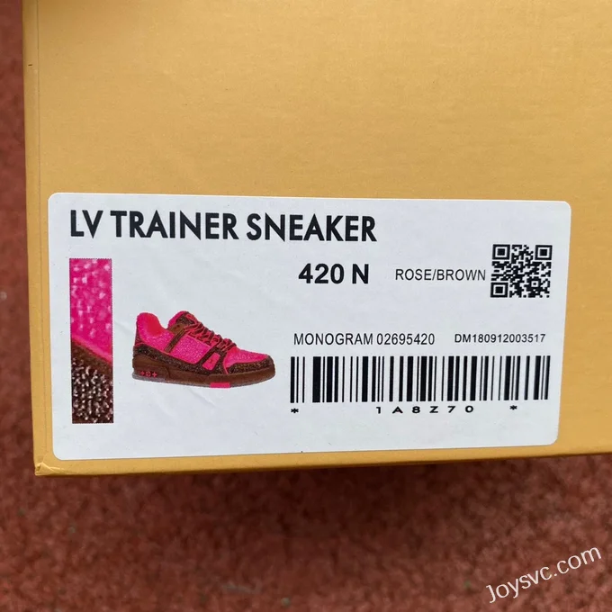 Louis Vuitton Trainer Water Diamond Red Guangzhou Version