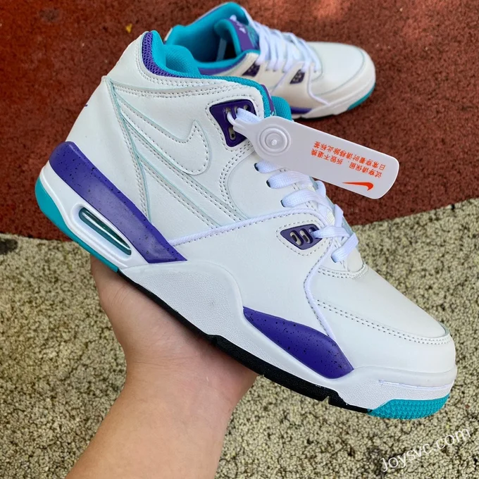 Nike Air Flight 89 306252-113 White Purple