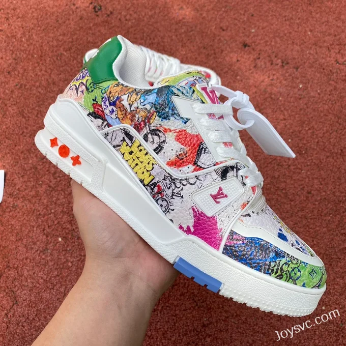 Louis Vuitton Trainer Graffiti Color Guangzhou Version