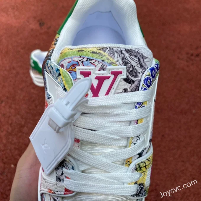 Louis Vuitton Trainer Graffiti Color Guangzhou Version