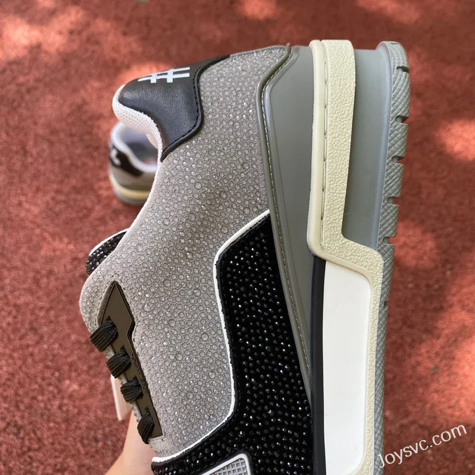 Louis Vuitton Trainer Water Diamond Black Grey Guangzhou Version