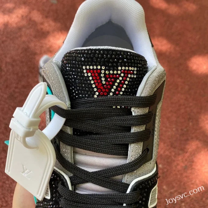 Louis Vuitton Trainer Water Diamond Black Grey Guangzhou Version